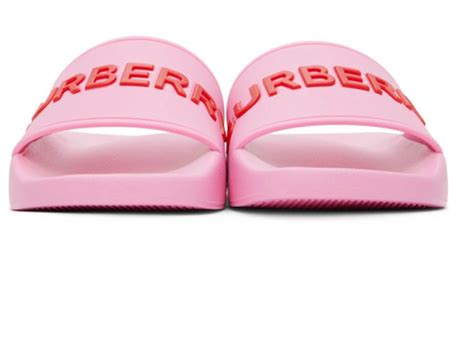 burberry bubblegum pink slides|Burberry Embossed Logo Slides Bubblegum Pink (Women's).